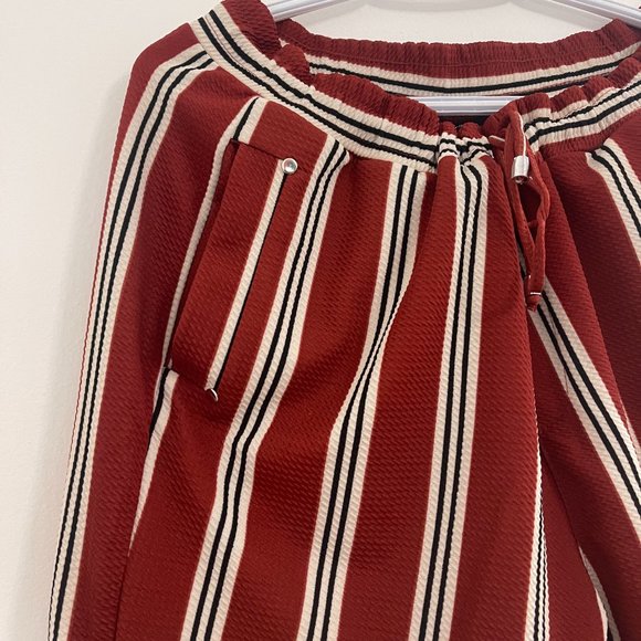 Lily Morgan Striped Pants with Pockets & Adjustable waist, Size XL - Picture 2 of 3